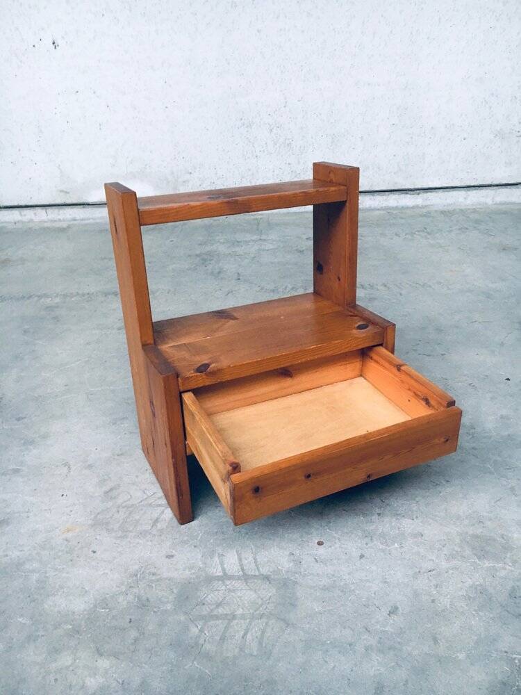 Mid-Century Scandinavian Pine Bedside Tables, Sweden, 1960s, Set of 2