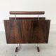 Vintage Magazine Rack in Wood, 1970s