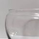 Postmodern Transparent Glass and Silver-Plated Metal Ice Bucket / Bowl, Italy