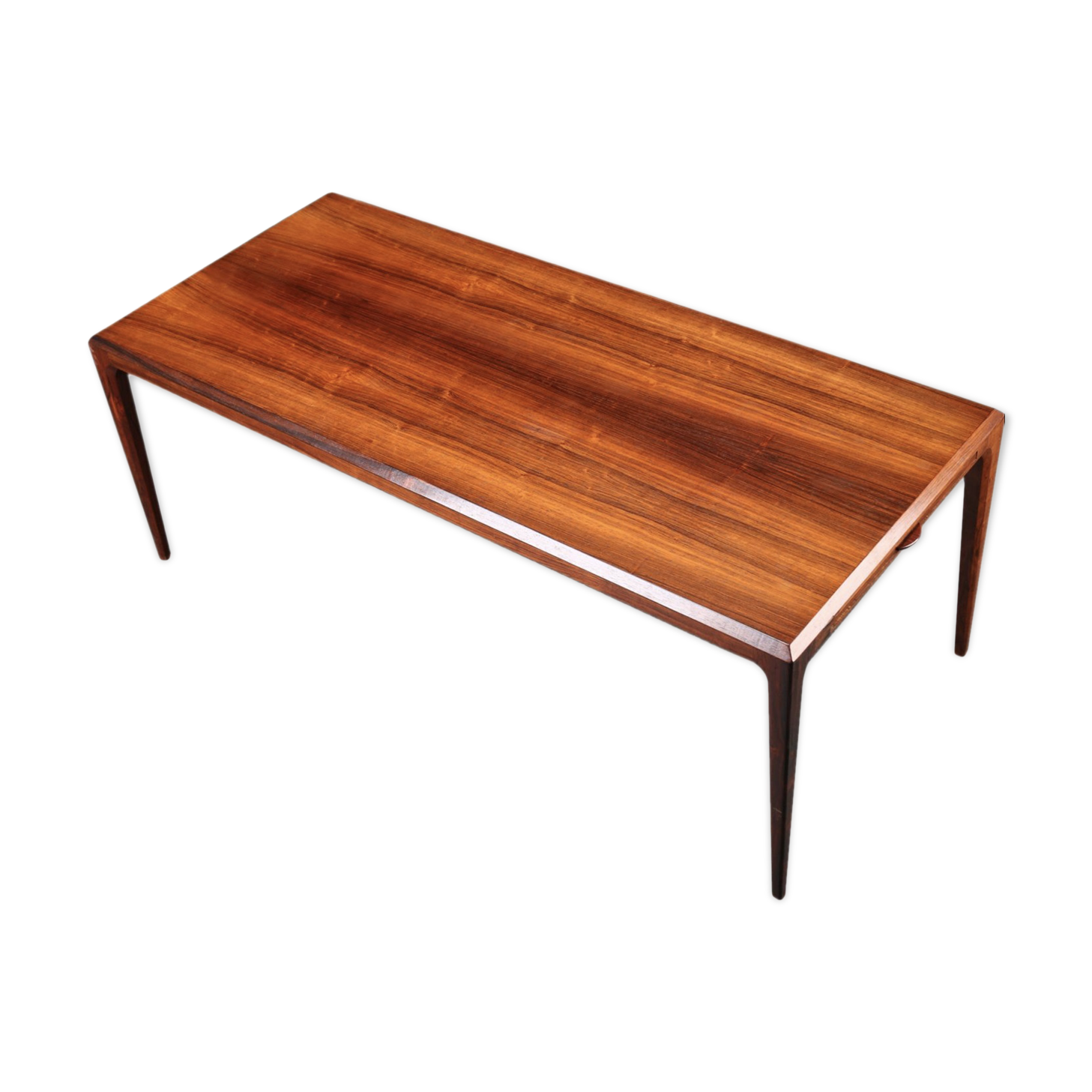 Extendable XL Mid-Century Brazilian Rosewood Coffee Table by Johannes Andersen for CFC Silkeborg