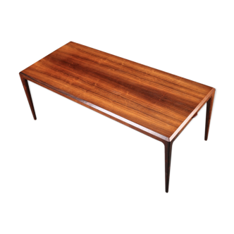 Table basse extensible XL bois de rose brésilien du milieu du siècle par Johannes Andersen pour CFC Silkeborg