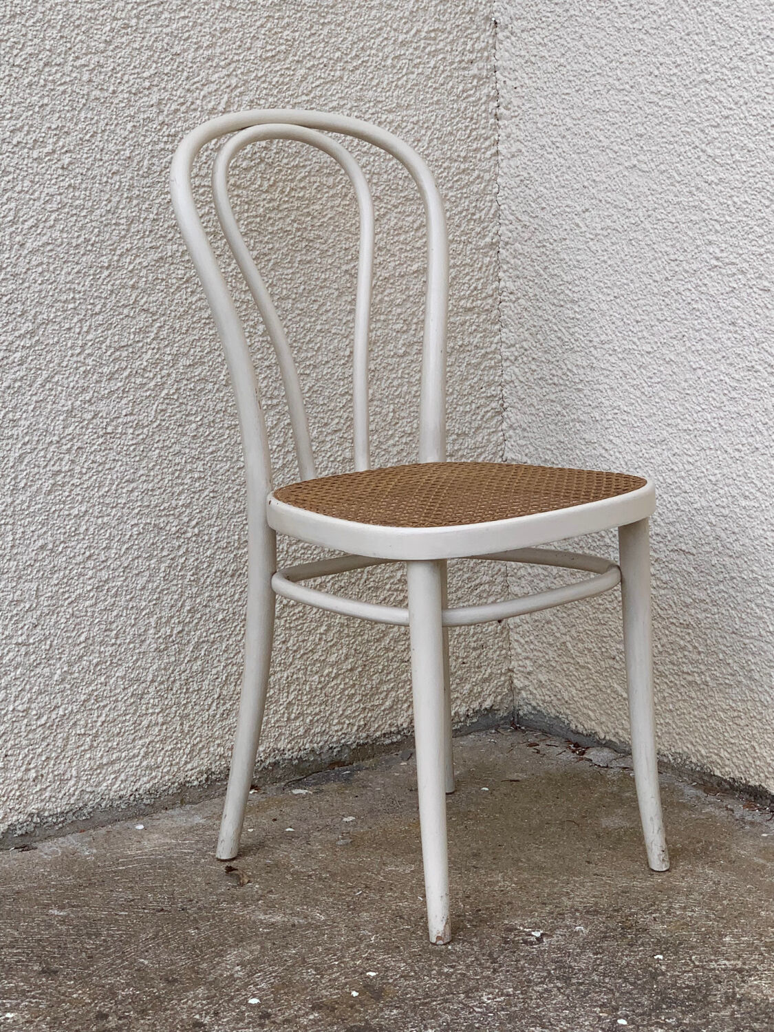 Caned bistro chair