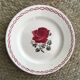 Set eight flowery dessert plates