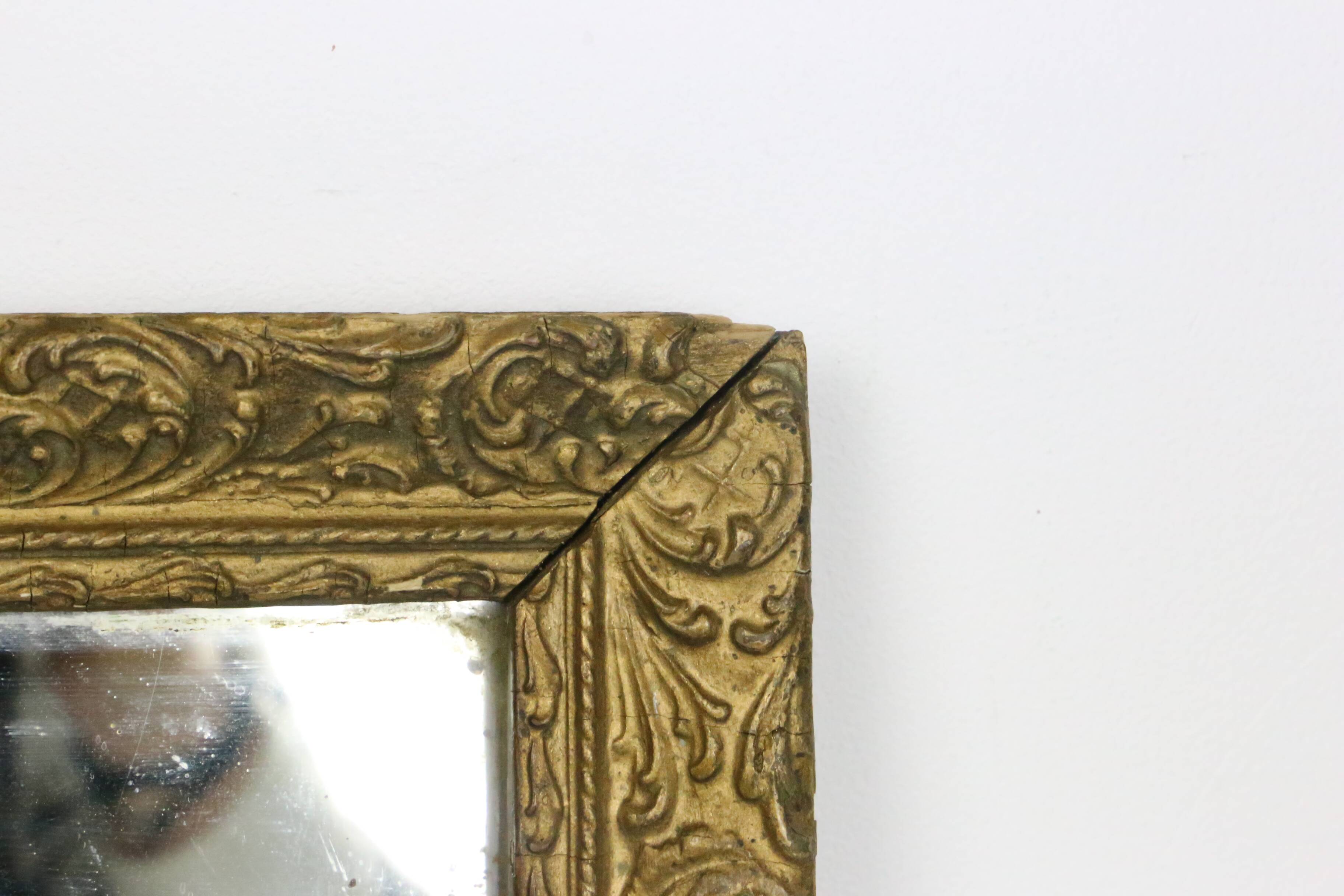Gilded wooden mirror, 19th century