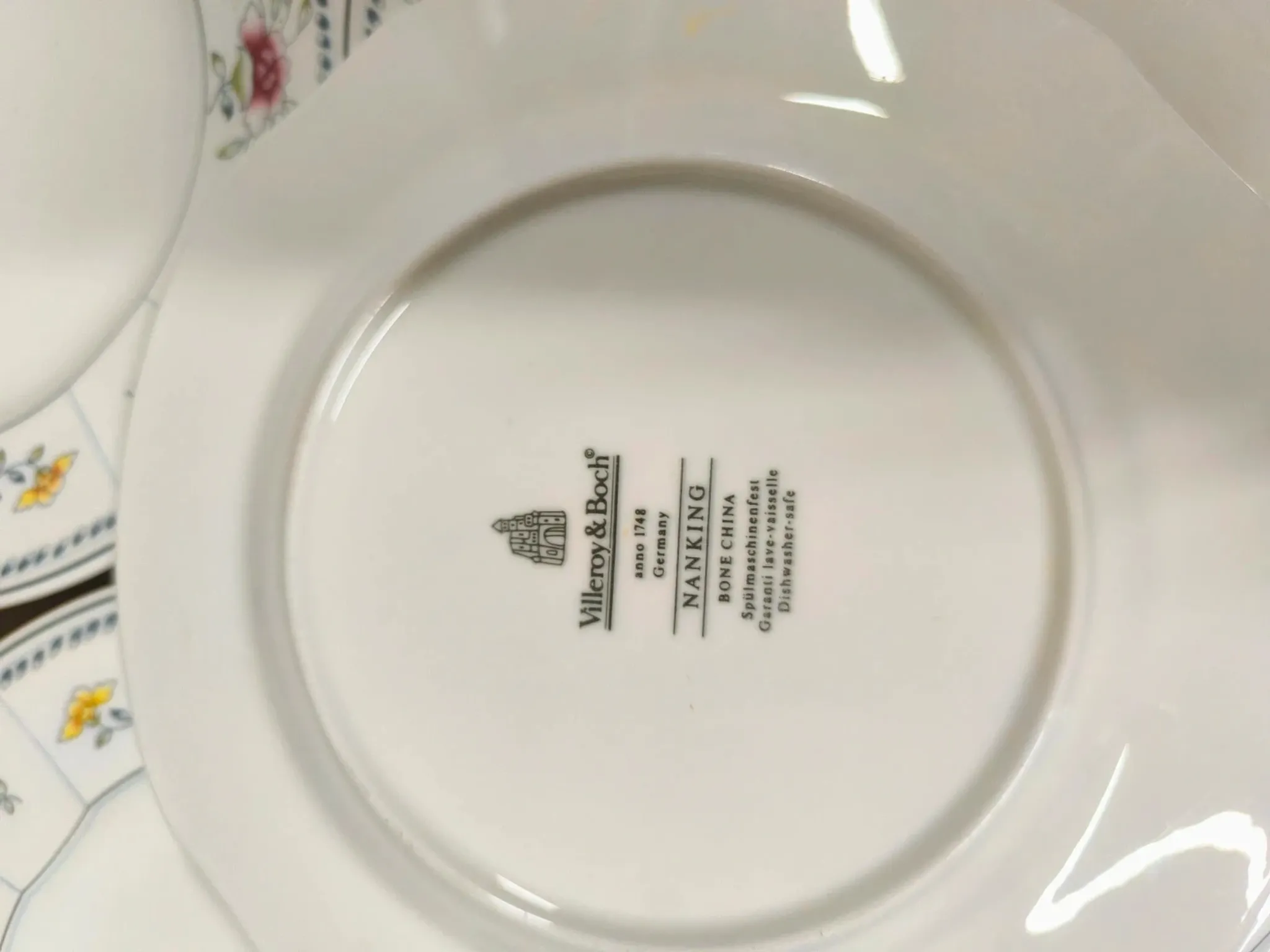 Set of 5 Villeroy & Boch "Nanking" Bone China Vintage Dessert Plates