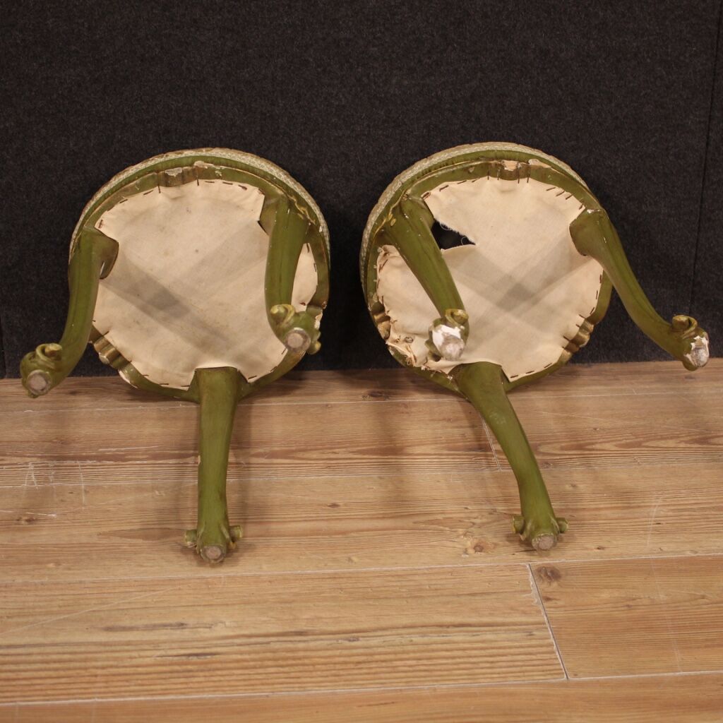 Pair of Venetian stools from the 20th century