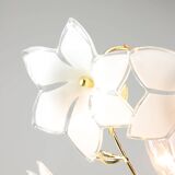 Vintage Italian Murano Glass Flower Chandelier