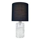 Lampe de table structurée en cristal massif du milieu du siècle par Willem Heesen pour Royal Leerdam