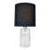 Mid-century solid crystal structured table lamp by Willem Heesen for Royal Leerdam