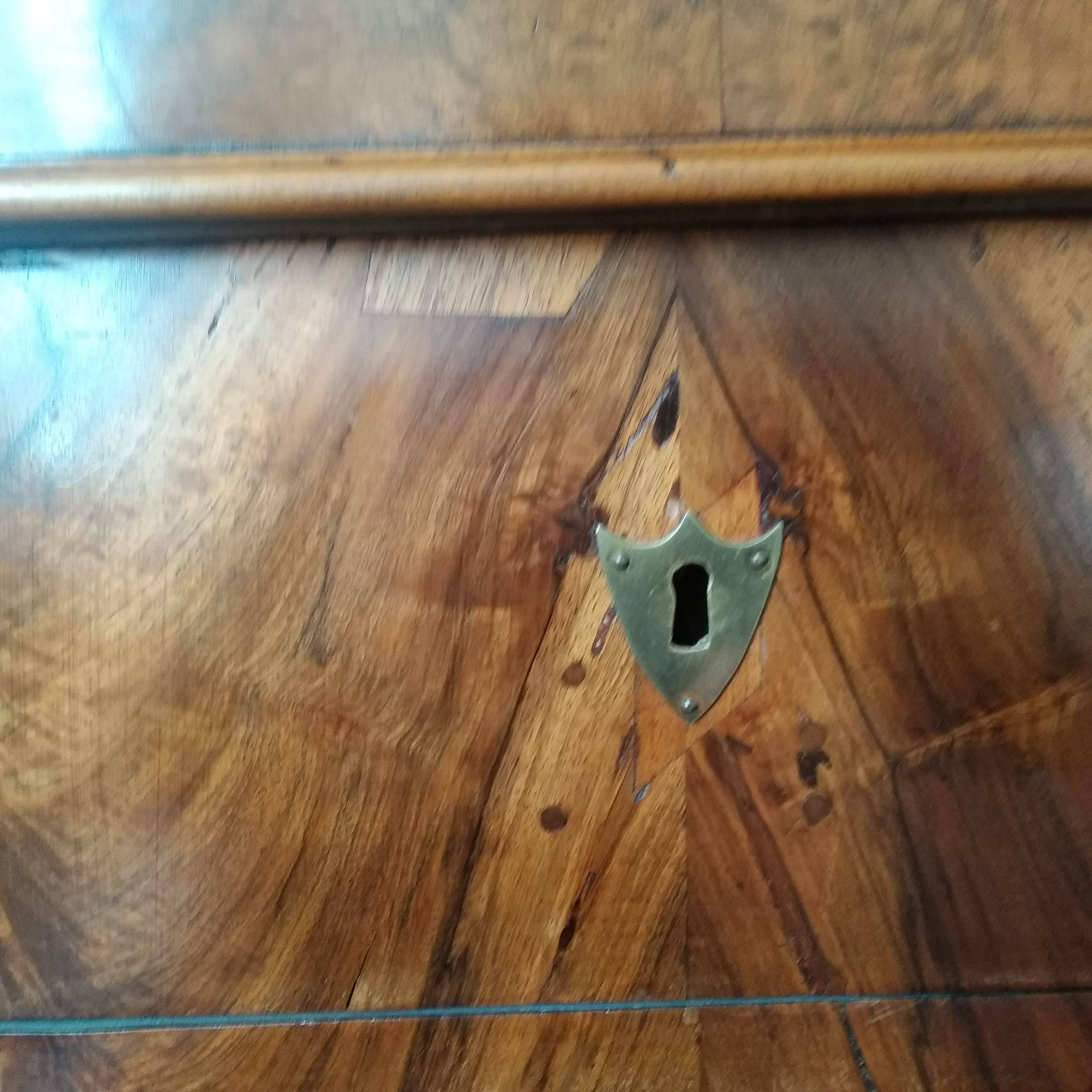 Antique Louis Philippe chest of drawers with lion paws