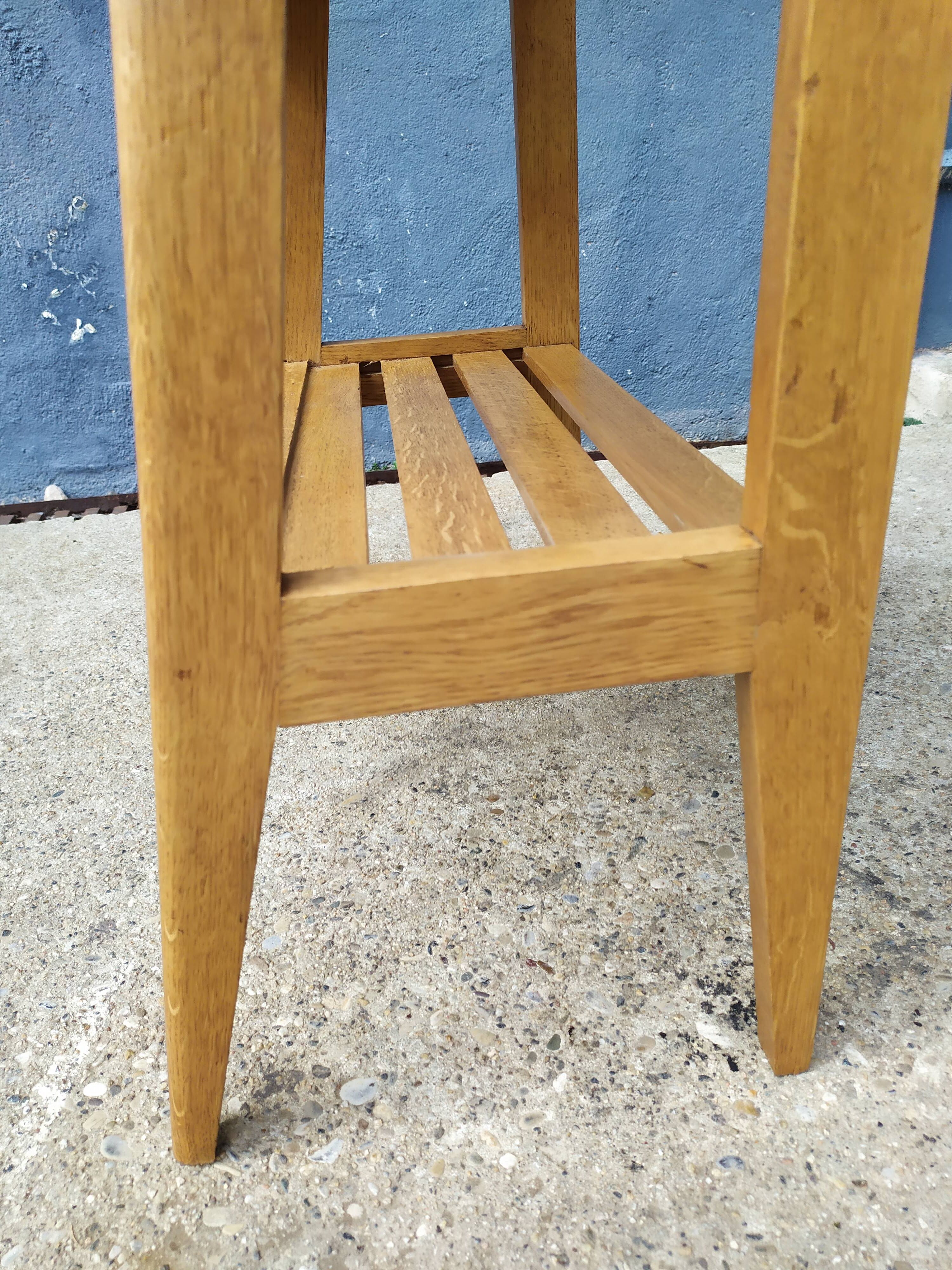 Oak compass foot shelf 1950