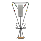 Colorful Coat Rack attr. to Roger Feraud