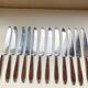 Old box 12 knives Art Deco Bakelite and chromed metal Apollonox