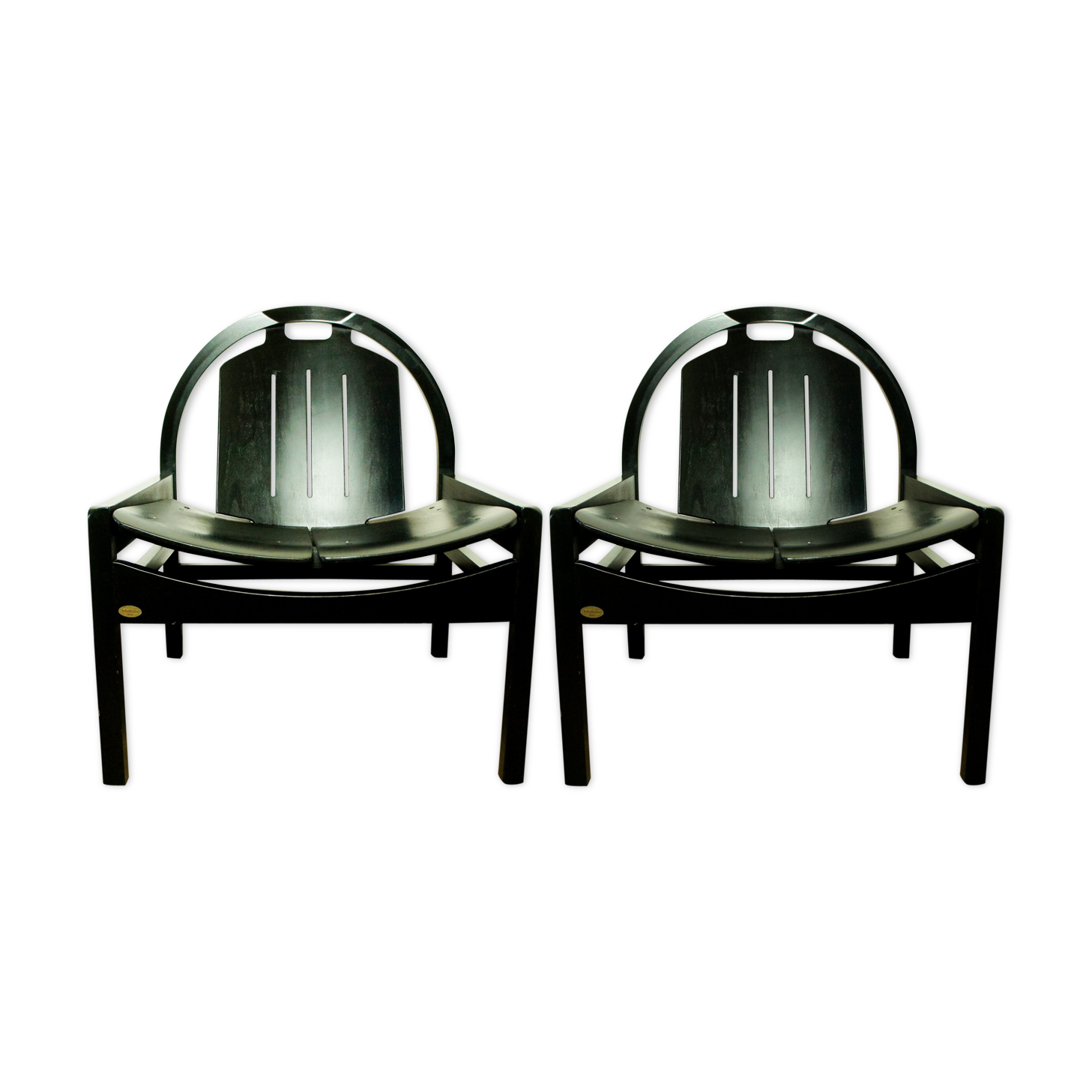 Pair of lounge chairs Baumann "Argos" late 70s