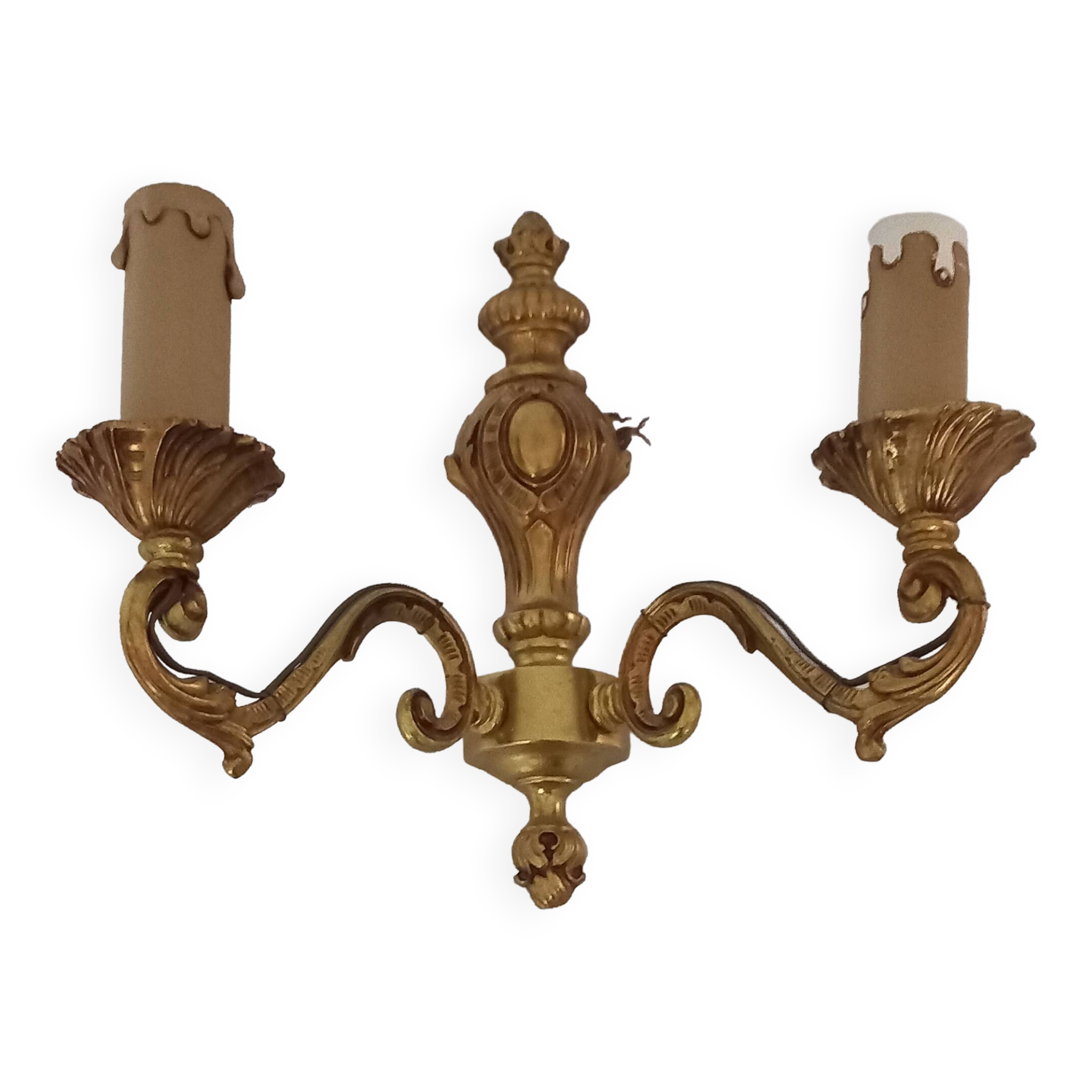 Louis XV style double bronze wall light