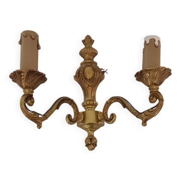 Louis XV style double bronze wall light