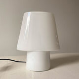 White opaline bedside lamp