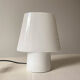 Lampe de chevet opaline blanche