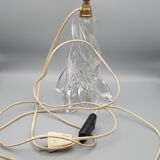 Pied de lampe cristal lourd design années 60 70