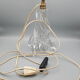old heavy crystal lamp foot design 60 70s
