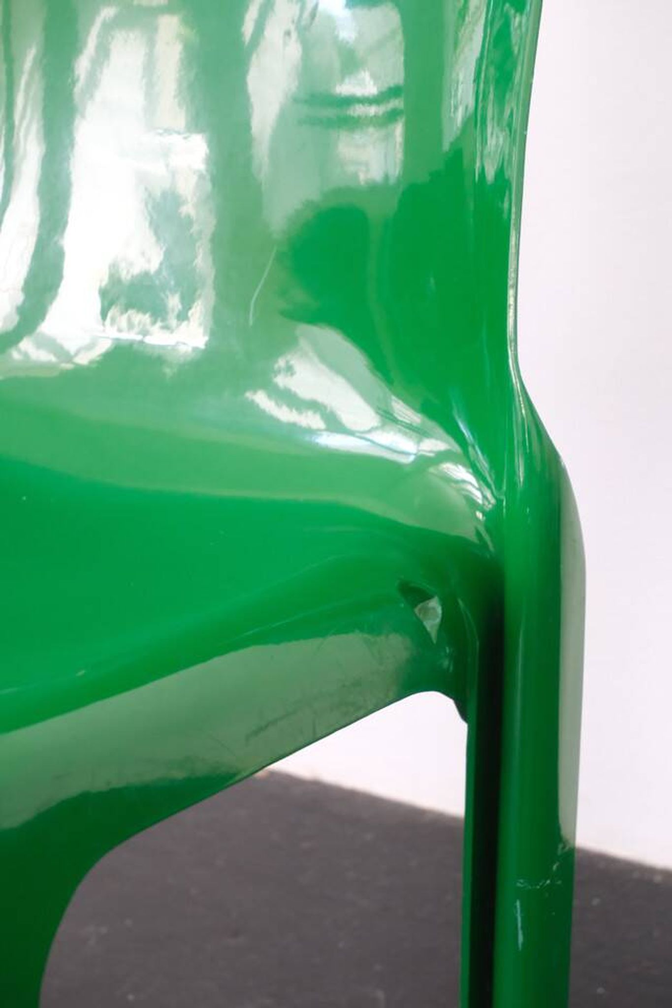 Green "Selene" chair by Vico Magistretti / Artemide