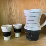 Pitcher and 2 Jacques Innocenti cups