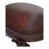 Elegante Colonna Porta-Piante/Busti in Mogano – Vintage Anni '60