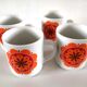 4 mugs Bareuther Waldsassen Bavaria design 70s
