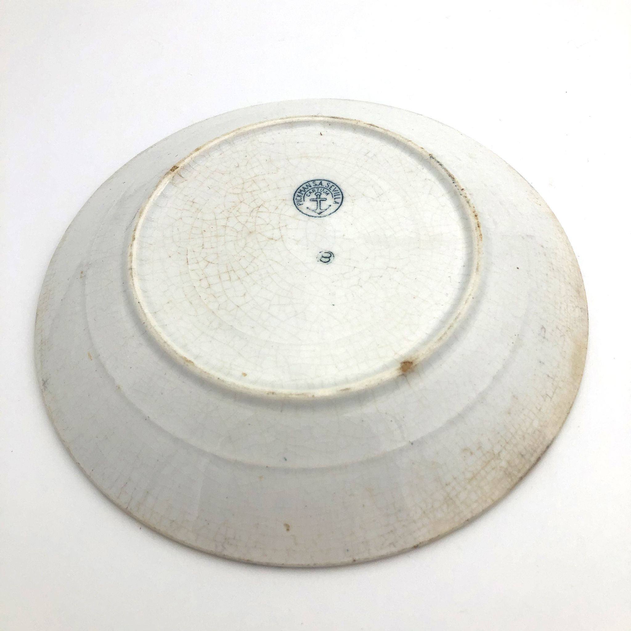 Lot of 5 dessert plates "Pickman de Seville/Cartuja"