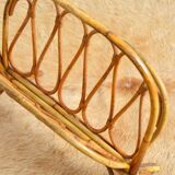 Rattan magazine holder 1950s