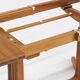 Vintage Danish oval extendable dining table solid teak 1960s