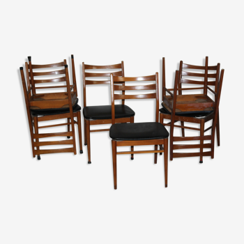 Lot of 6 20th century chairs