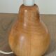 vintage wooden lamp small model with fabric shade 80's design