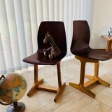 Paire de chaises enfant vintage Pagholz 60's