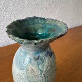 Vase en raku vintage