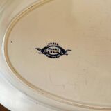 Plat ovale faïence Creil et Montereau