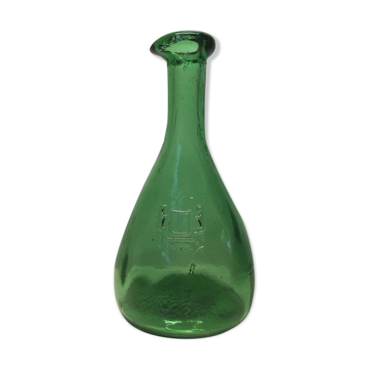 Glass bottles with coat of arms