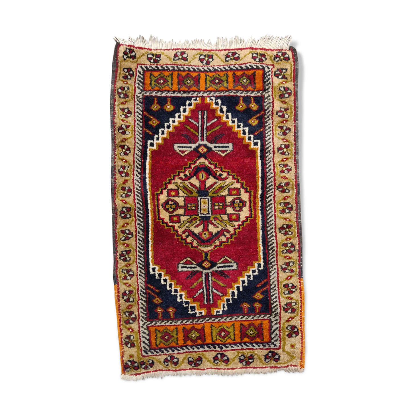 Handmade Persian wool rug 100cm