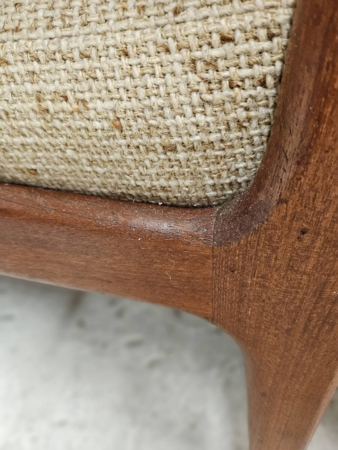 Pair of Scandinavian Danish teak armchairs 1960