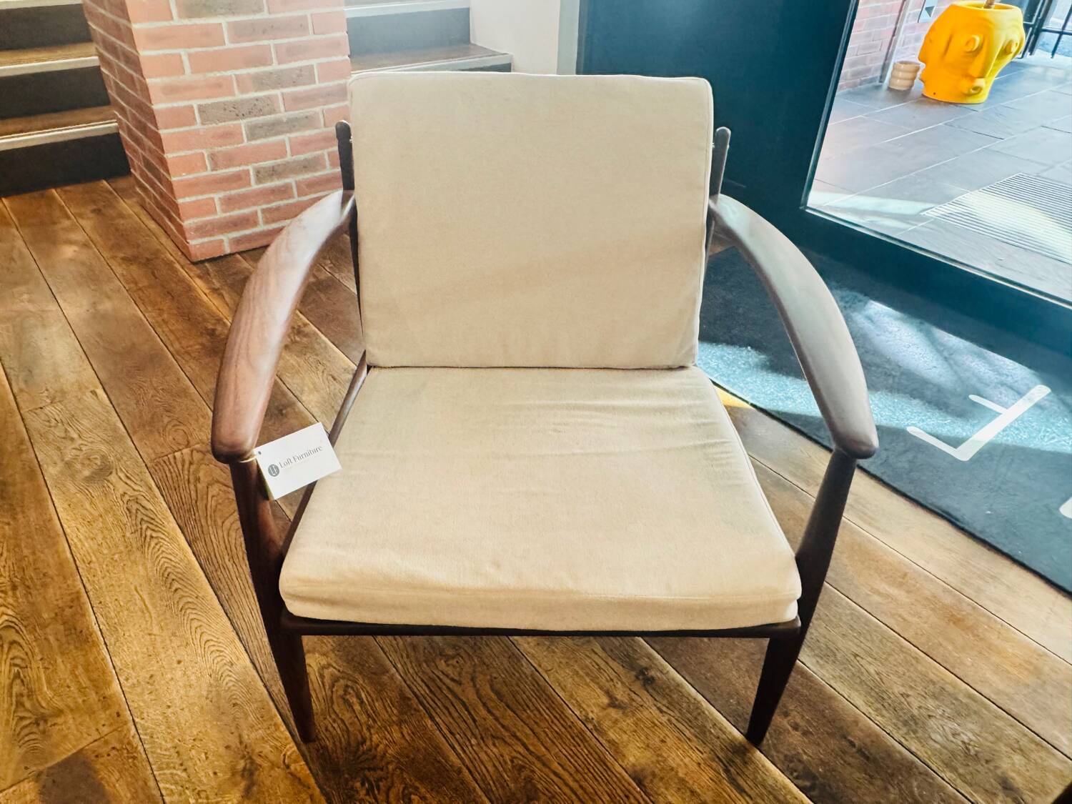 Pair of Danish armchairs in the style of Grete Jalk