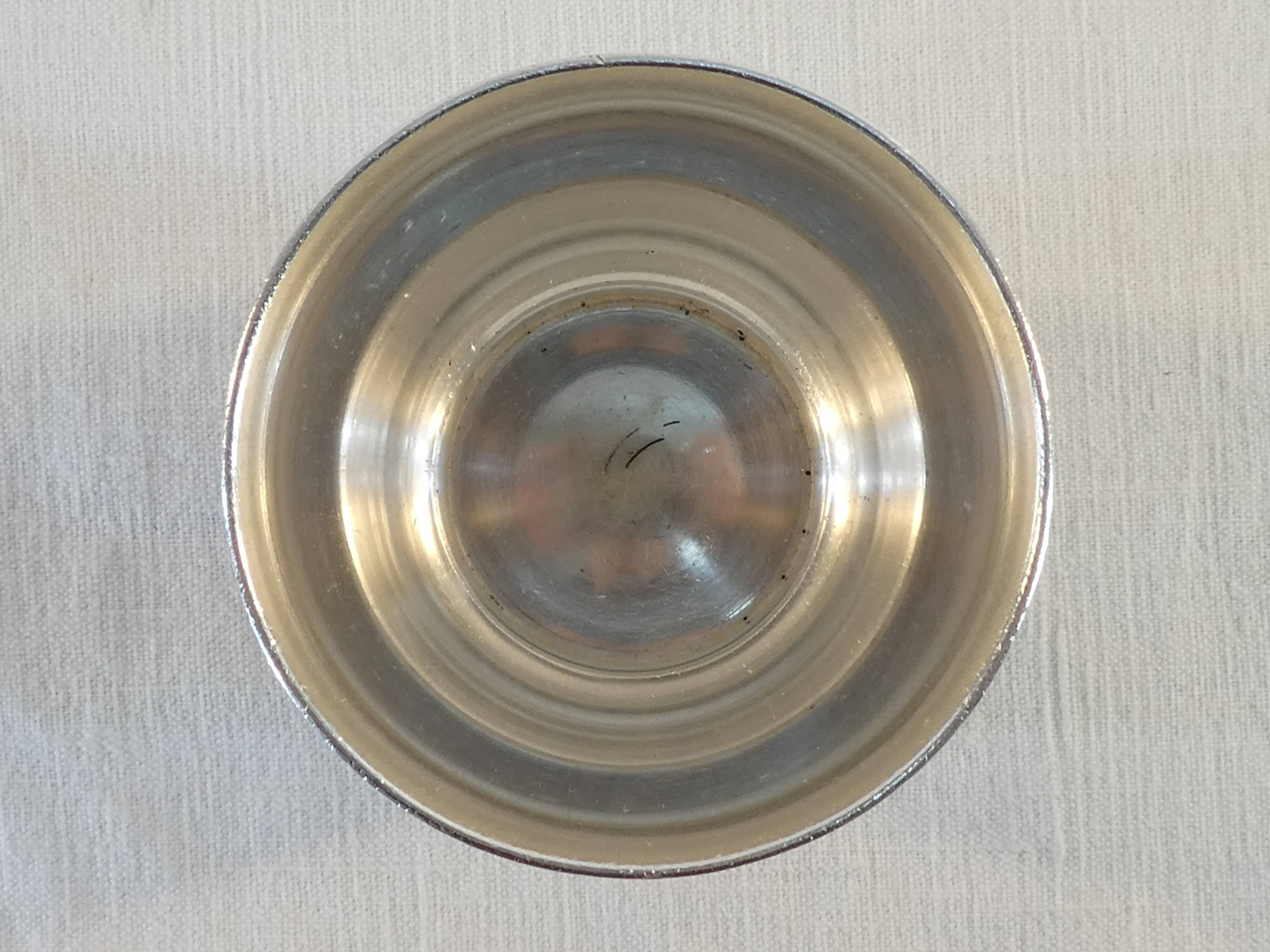 Timbale Christofle in silver metal model Villeroy
