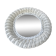 Old white rattan mirror 60  - 38x38cm