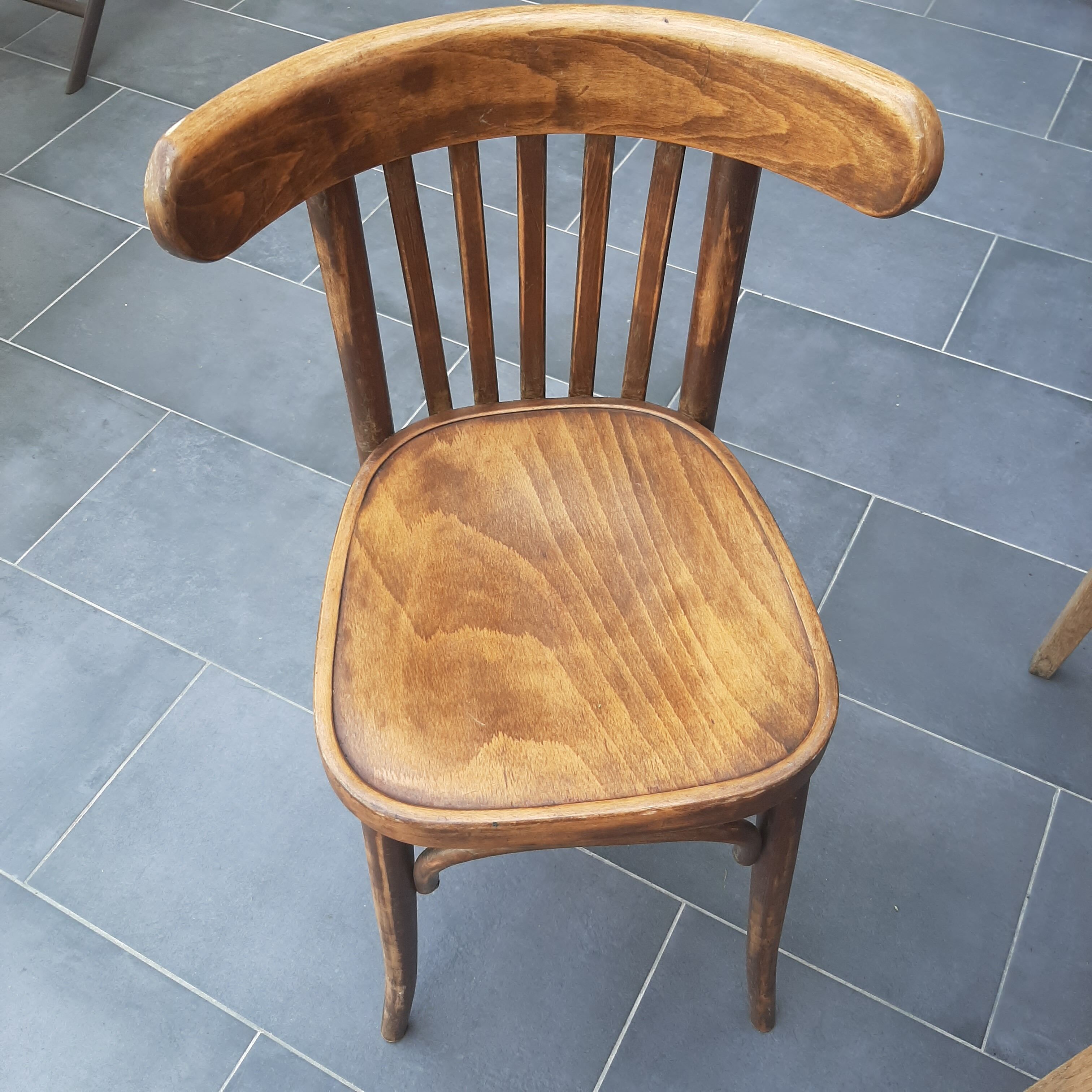 Patinated bistro chair