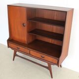 Vintage teak bookcase by Louis van Teeffelen