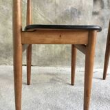 Pair of Scandinavian chairs by Hans Olsen for Frem Rojle - 1960s