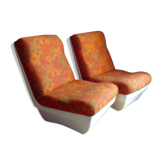 Pair of pop armchairs early 70