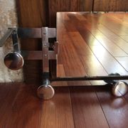 1960 vintage metal wall coatrack