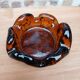 Vintage thick glass ashtray