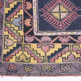 4x7 Tapis Vintage Rose Contemporain Ancien