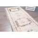 Vintage Turkish Oushak Handmade Cotton Orange Wool Runner Rug 82x328
